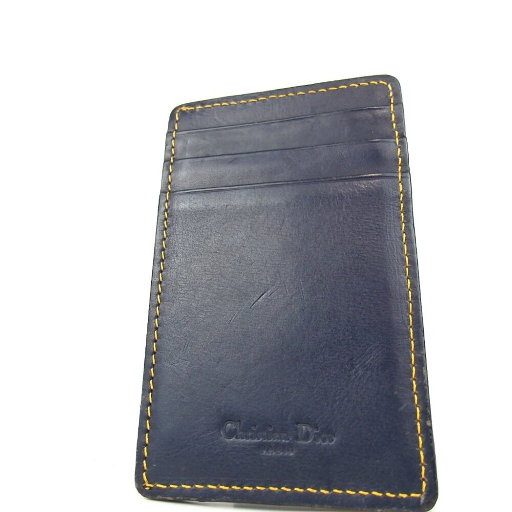 Authentic Christian Dior Trotter Card Case canvas/leather [Used] - Picture 2 of 11